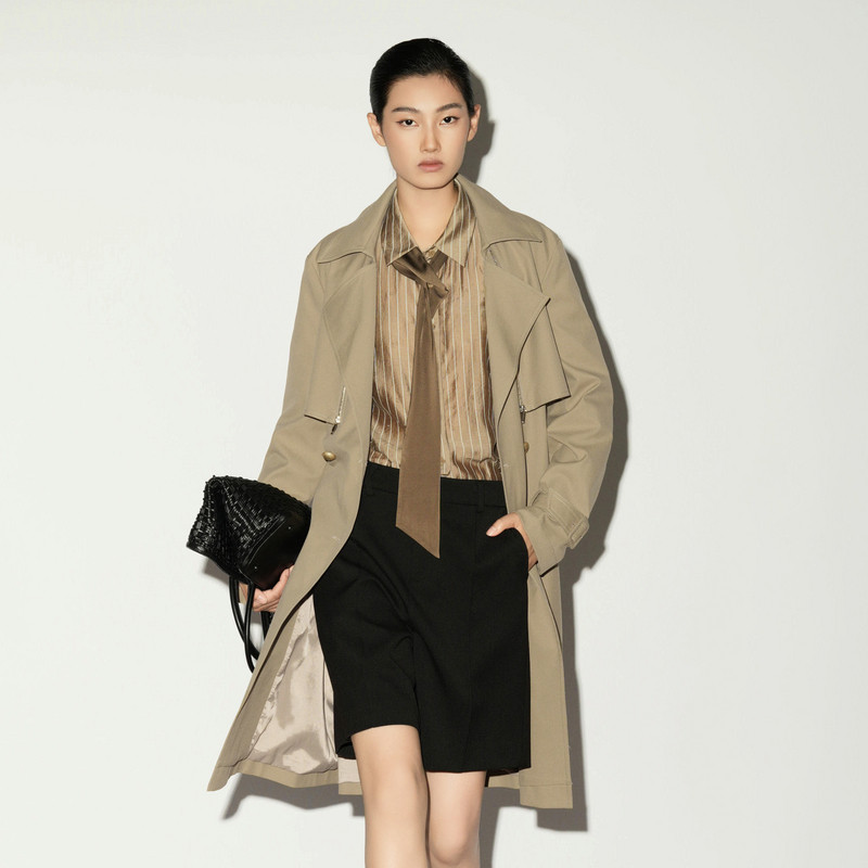 少货 XG雪歌2026春经典极简百搭通勤中长风衣外套女XL108005A209