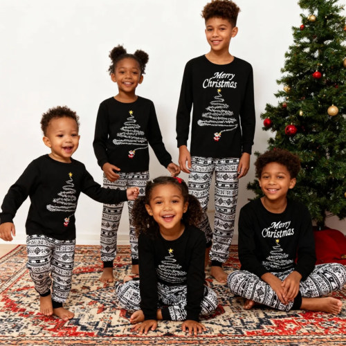 Christmas pyjamas圣诞亲子装家庭装圣诞装欧美圣诞节亲子睡衣