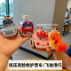 儿童Q萌玩具按压小汽车救护警车卡通耐摔滑行车车消防车挖掘机