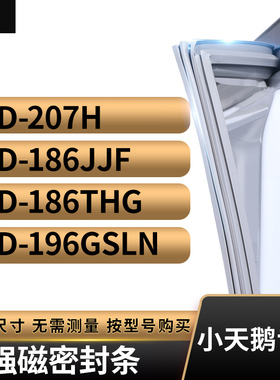 适用小天鹅BCD-207H 186JJF 186THG 196GSLN冰箱密封条门封条胶圈