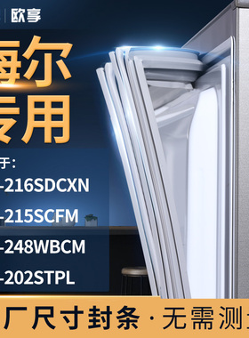 适用海尔BCD-216SDCXN 215SCFM 248WBCM 202STPL冰箱密封条门封条