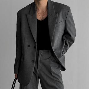 百搭日系复古秋冬季 小众高级感休闲西服青年男士 外套 韩国正品 新款