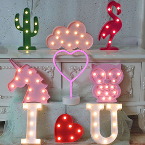 ins小夜灯摆件字母灯