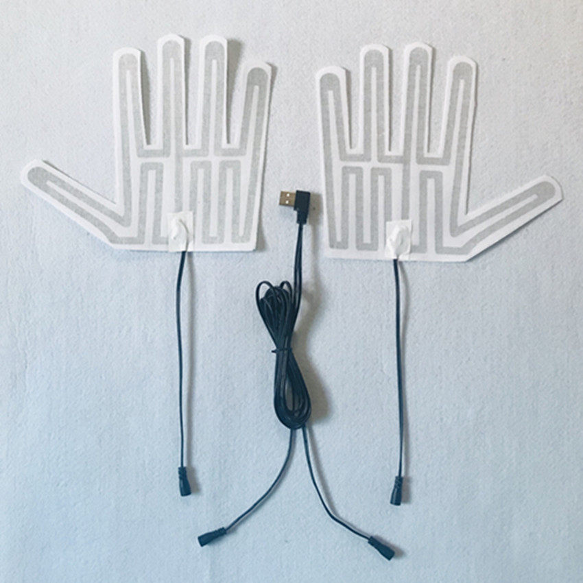 5v保暖手套发热片.usb5指手套电热片.手型电热片.暖手加热片.手套