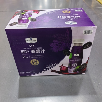 山姆代购 NFC100%桑葚汁饮料果汁饮品独立包装300ml*20瓶