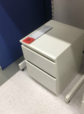 宜家代购国内库伦 两斗抽屉柜白色床头柜床边桌储物收纳柜