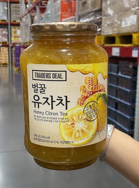 MM代购TRADERS DEAL 韩国进口蜂蜜柚子茶2kg泡水冲泡饮品