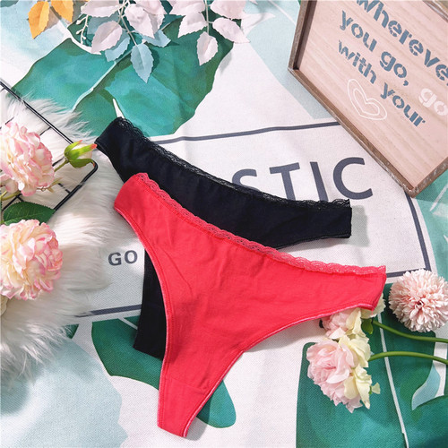 舒适纯色透气丁字裤女生