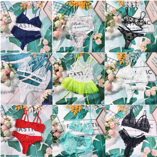 Y245 新品杂款杂色网纱蕾丝性感小众情调文胸内衣居家沙滩写真