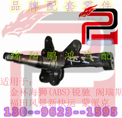 适用于金杯海狮新快运阁瑞斯锐驰福田风景蒙派克前轮羊角轴转向节