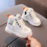 Martens, утепленные ботинки, демисезонные детские короткие сапоги для раннего возраста, популярно в интернете, мягкая подошва