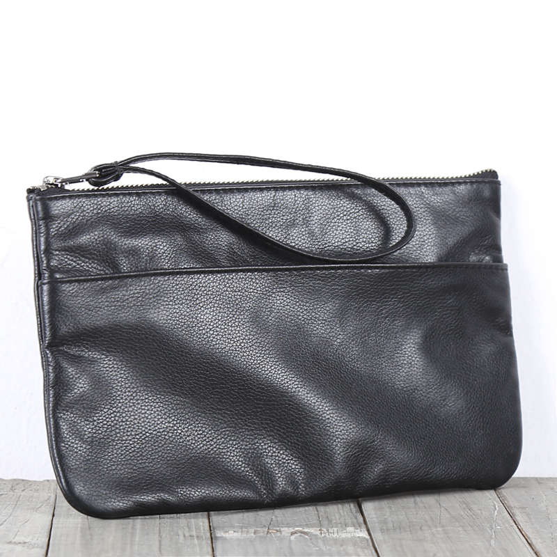 原创手工皮包手拎包荔枝纹牛皮