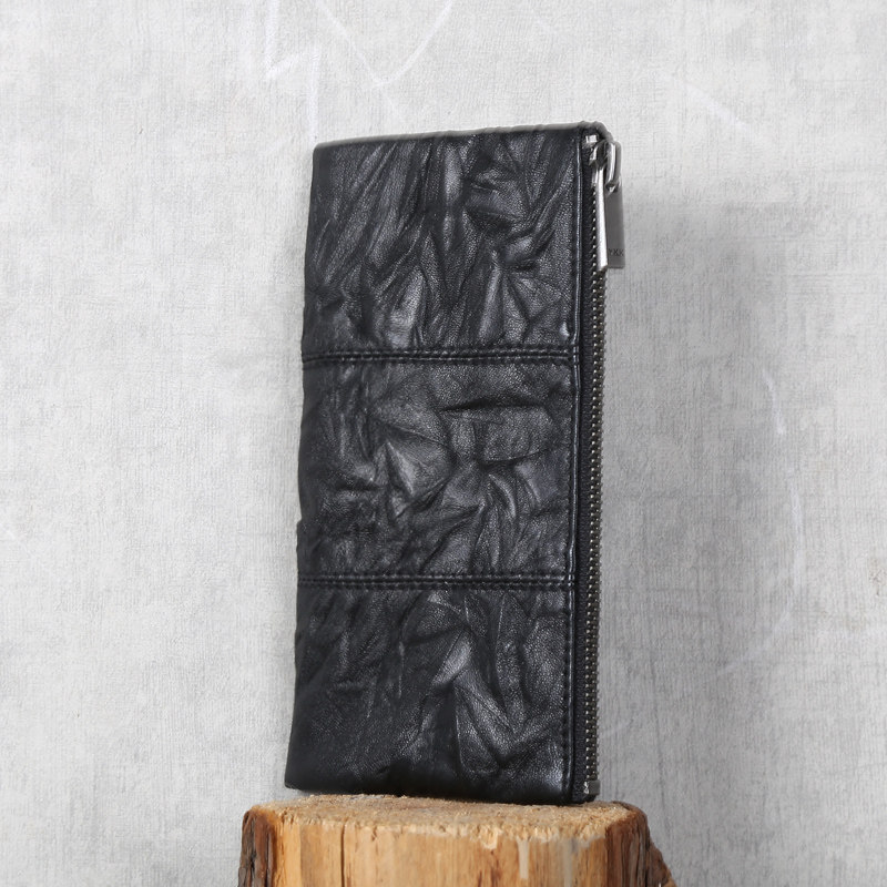 【深山九处】原创设计绵羊皮真皮钱包钱夹男女情侣款简洁