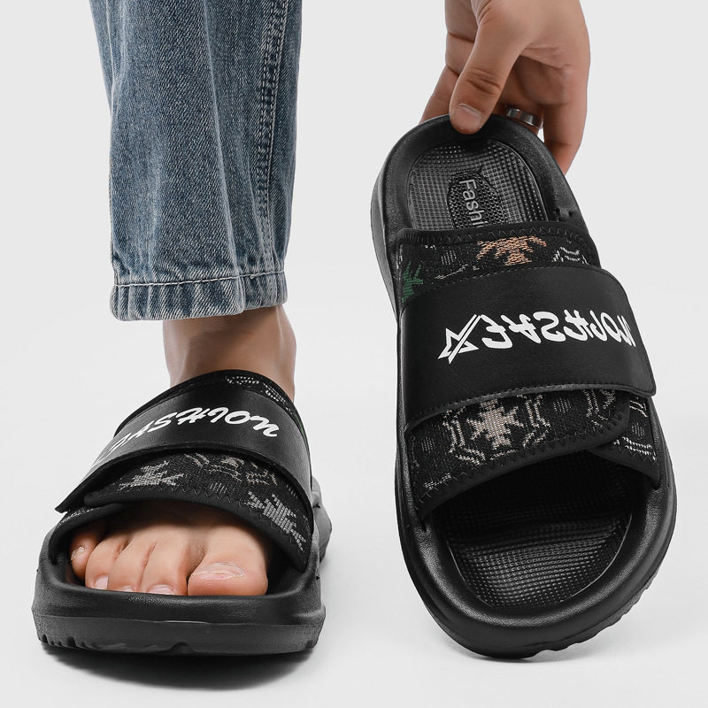 男士拖鞋2026夏季个性百搭潮流休闲外穿一字拖凉拖鞋防滑沙滩鞋