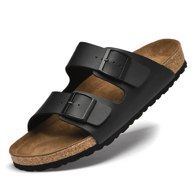 软木一字拖鞋男女休闲学生时尚舒适情侣凉拖鞋小码36 37大码45 46