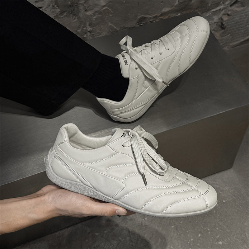 小众潮流德训鞋男平底通勤皮鞋阿甘鞋时尚休闲百搭健身训练鞋大码
