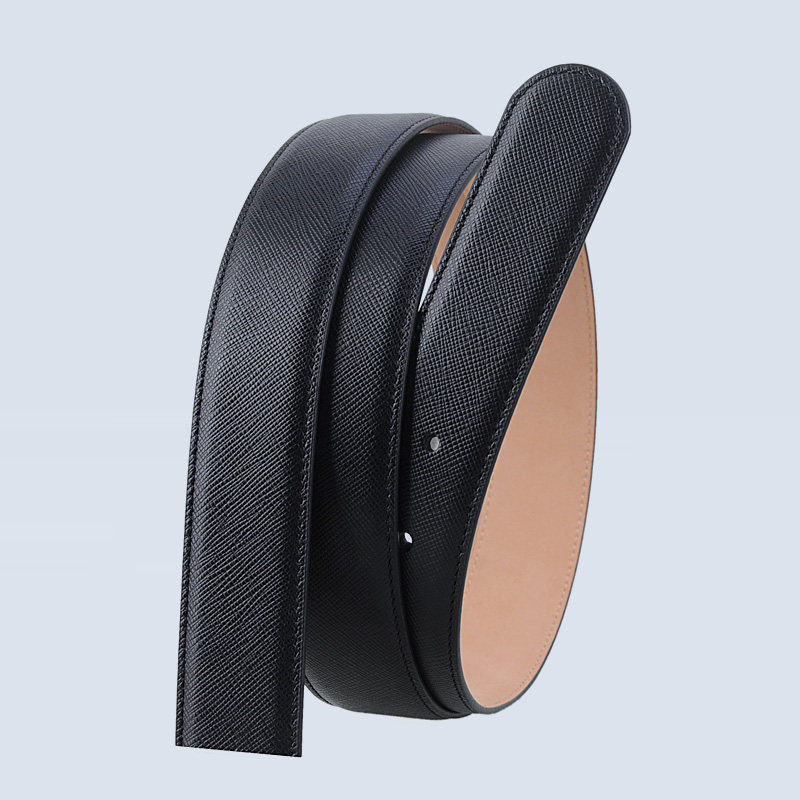 无头皮带男真皮不带头男士式腰带针扣纯牛皮裤带条打孔平滑扣板扣