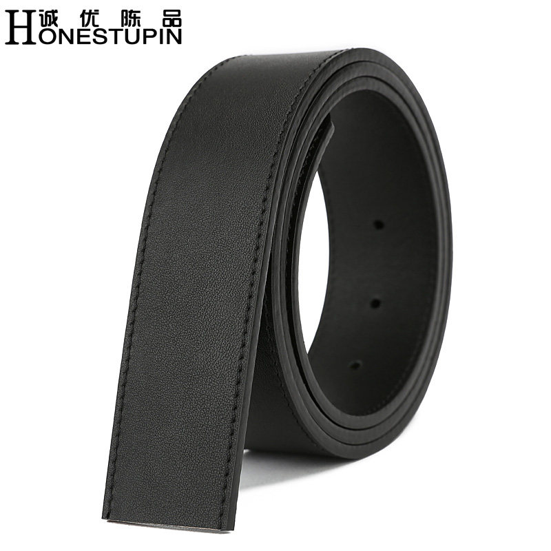 不带头皮带男真皮头层牛皮无扣2.0-3.9纯带身无头裤腰带条不带扣