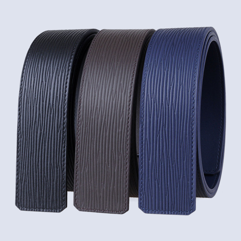 无头皮带男真皮头层牛皮不带头腰带打孔裤带无扣头裤腰带子4.0cm