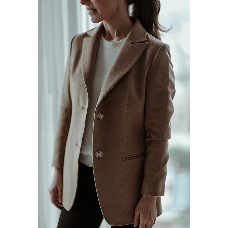 重磅驼绒戗驳领收腰西装 小驼绒修身外套 瑞典小众设计Charlotta,女装/女士精品,西装,淘宝优惠券,粉丝福利购,淘宝优惠卷