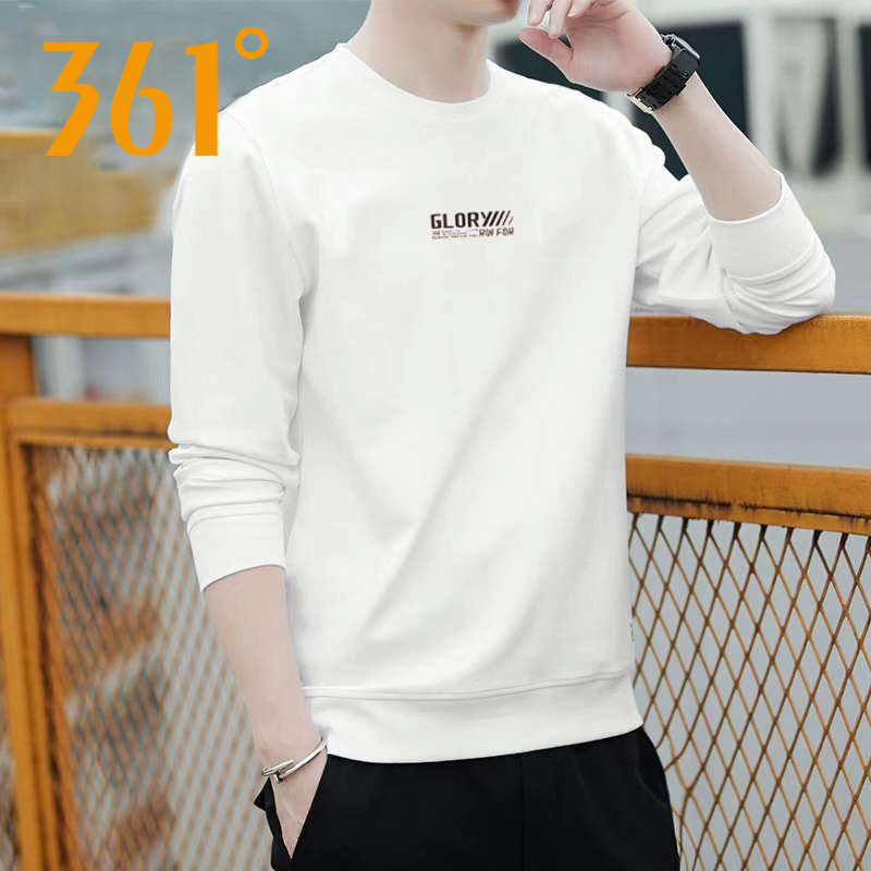 361度2024春秋新款男子套头卫衣