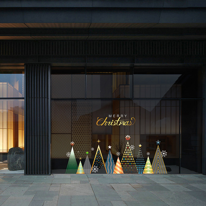 圣诞节装饰静电贴/可反复粘贴