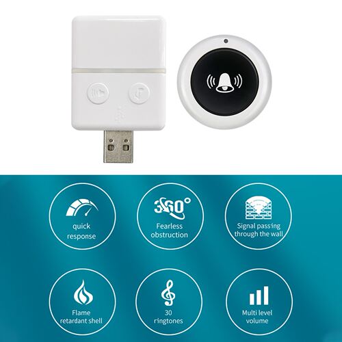 Wireless Doorbell 30 Ringtones 3 Levels Volumes 150M Remote