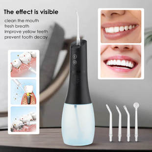 Electric Oral Irrigator Water Flosser 400ML Water Tank Porta