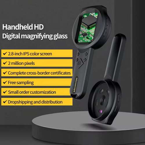 2.8 Inch IPS Digital Microphone 300X Handheld Tool Microscop