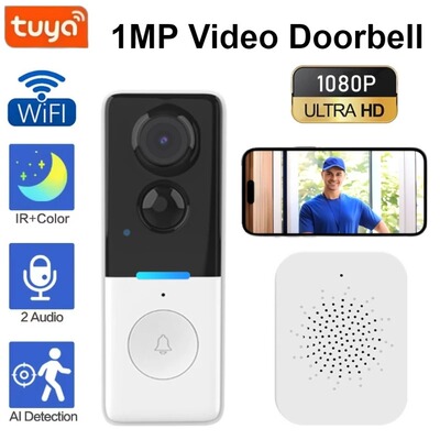 Tuya Video Doorbell PIR Detection Wifi Door Peephole camera
