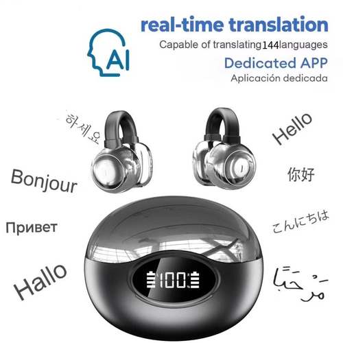AI Translation headphone 144 Languages Translator Earbuds