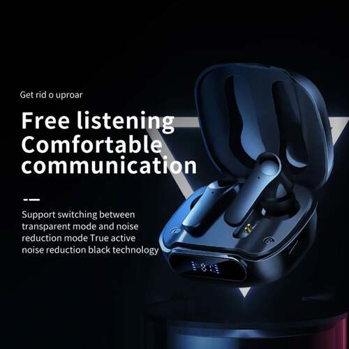 Active Noise Cancellation Wireless Headphones Bluetooth 5.0