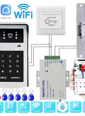 Tuya Smart Wifi Video Doorbell doorphone Outdoor Camera RFID