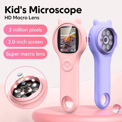 Digital Microscope Portable Handheld Magnifying Glass  Kids