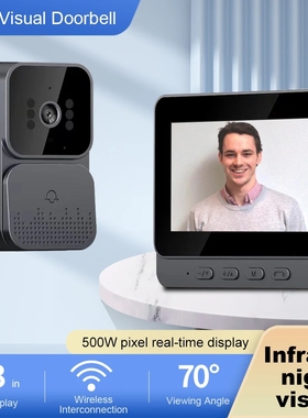 Video Doorbell Video Intercom Eye Peephole Camera 1080P 2.4G