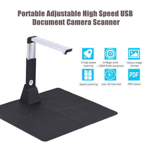 Adjustable USB Book Image Document Camera Scanner 10 Mega-pi