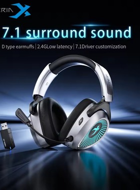 XIBERIA RBG 2.4G Wireless Headphones Bluetooth 7.1 Music Headet Headphone Esports Gamer Pc Gaming