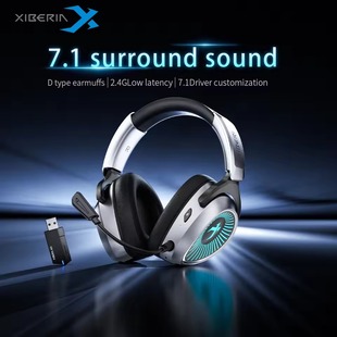XIBERIA RBG 2.4G Wireless Headphones Bluetooth 7.1 Music Headet Headphone Esports Gamer Pc Gaming