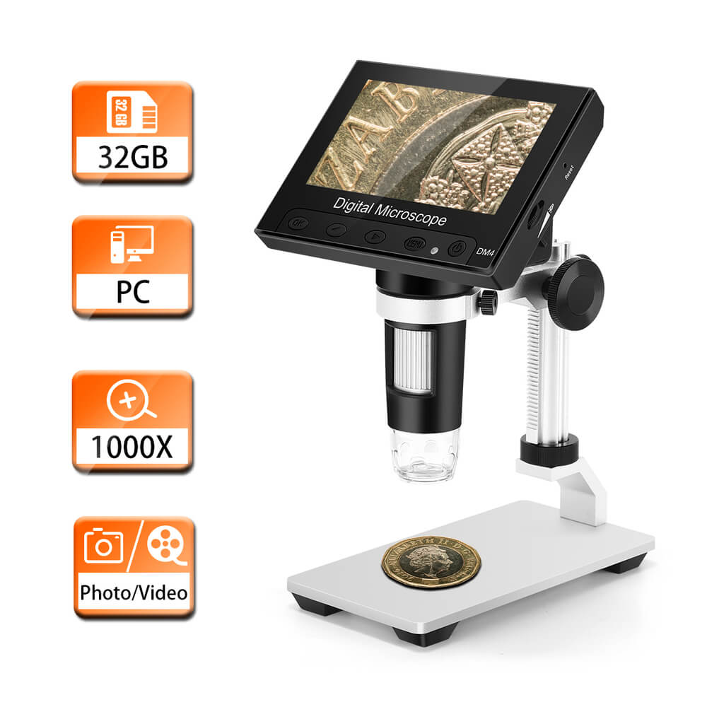 4.3" Display Digital Electronic Microscope Endoscope Record