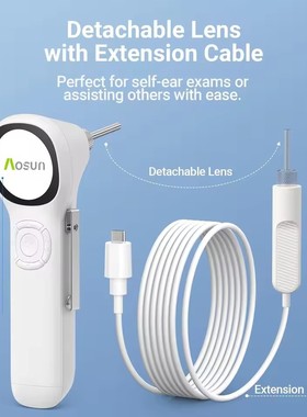 Digital Otoscope IPS Screen HD Smart Video Otoscope Ear Wax