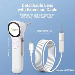 Screen Smart Digital Ear IPS Video Wax Otoscope