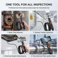 4K 360° Articulated Inspection Borescope Endoscope Camera thumbnail 3