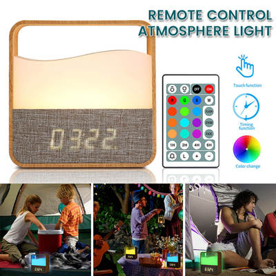 Wake up Light Alarm Clock With Remote Control 12 Colors Sunr