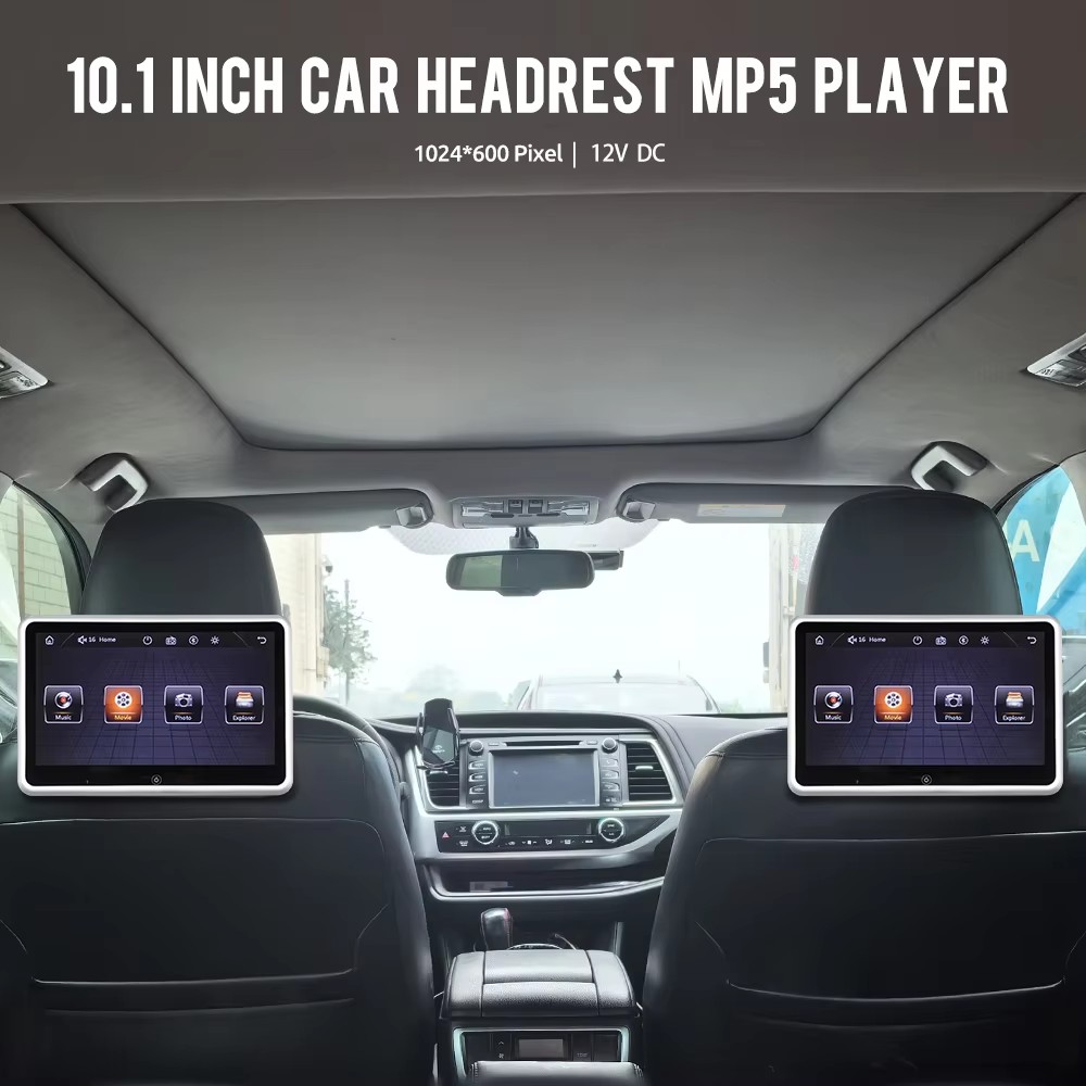 Car Headrest Monitor MP5 Player Mirror Link Video Touch Scre