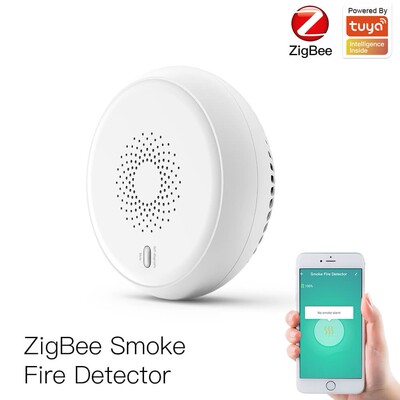 Zigbee Smart Smoke Fire Alarm Sensor Detector Home Security