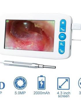 Digital Microscope 3.9MM Lens Camera 6 LED Lights Digital En