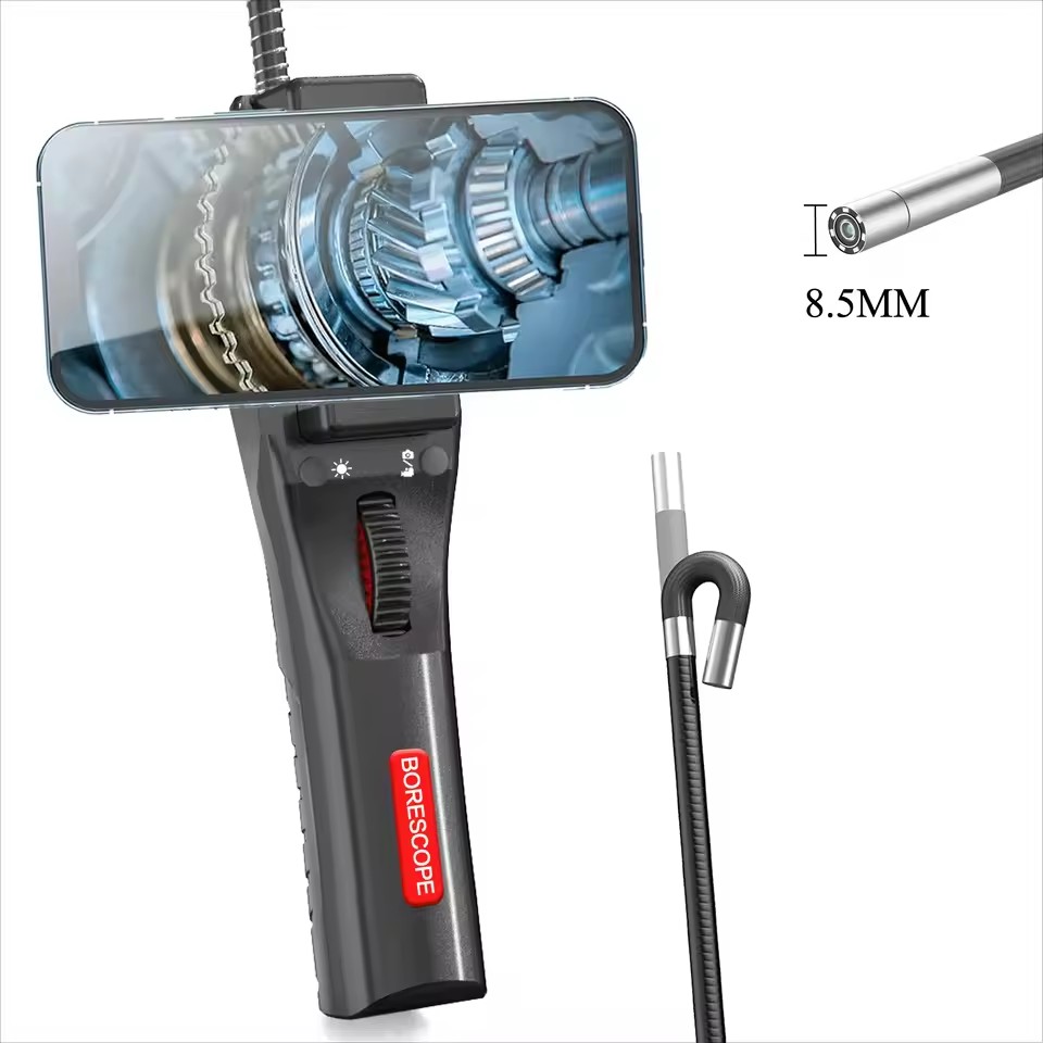 2-Way 180°Rotation Borescope Car Endoscope Camera 8mm