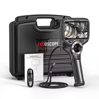 6mm720 Degrees All Way Steering Industrial Endoscope for Car Pipe Inspection Sewer Camera Borescope