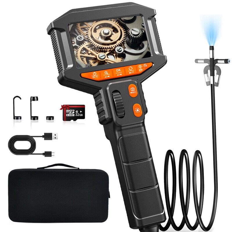 Flexible TwoWay Articulating Borescope Camera 360 Inspection