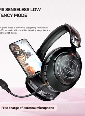 Hand Painted ANC Wireless Headphones Bluetooth Headset